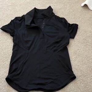 lululemon athletica Black Polo Shirt